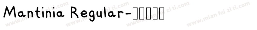 Mantinia Regular字体转换